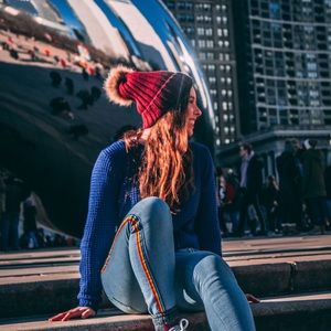 rainbow side striped jeans 🌈